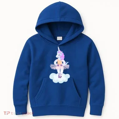 Ballet Dancer Unicorn Kids Hoodie