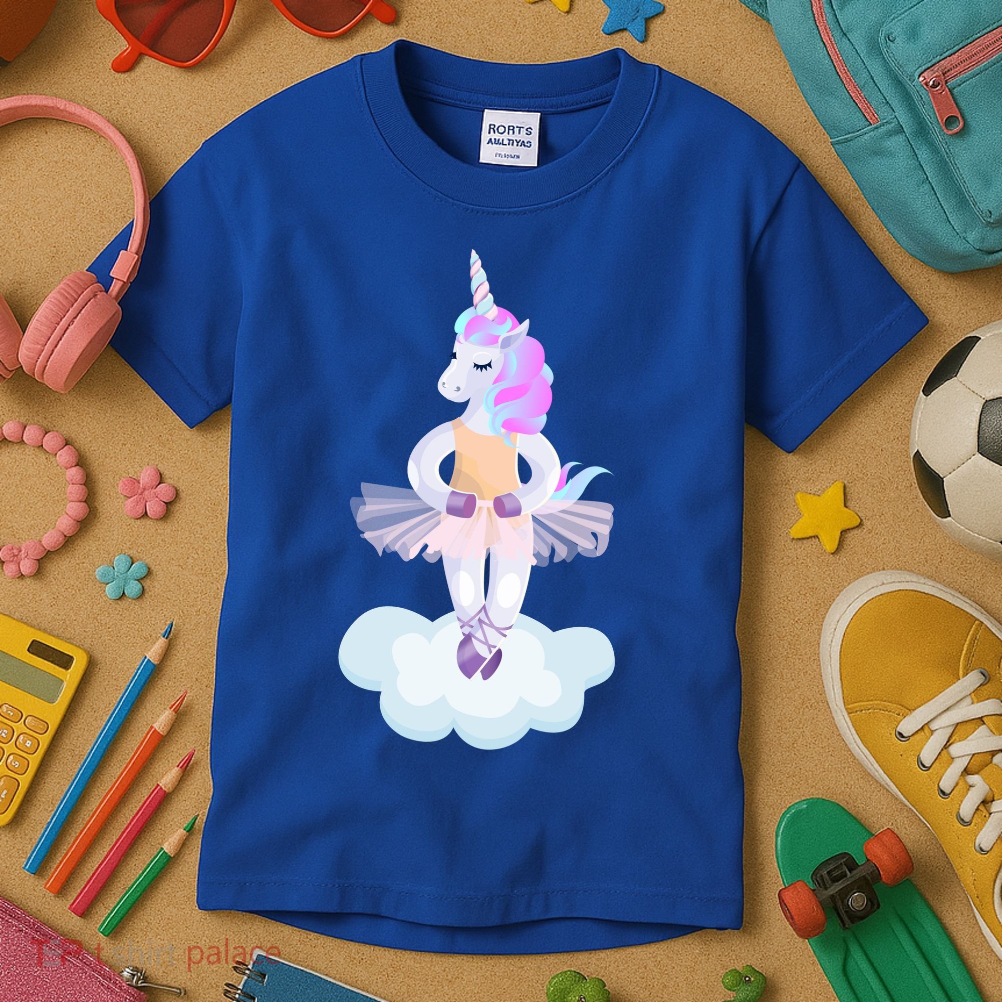 Ballet Dancer Unicorn Kids T-Shirt