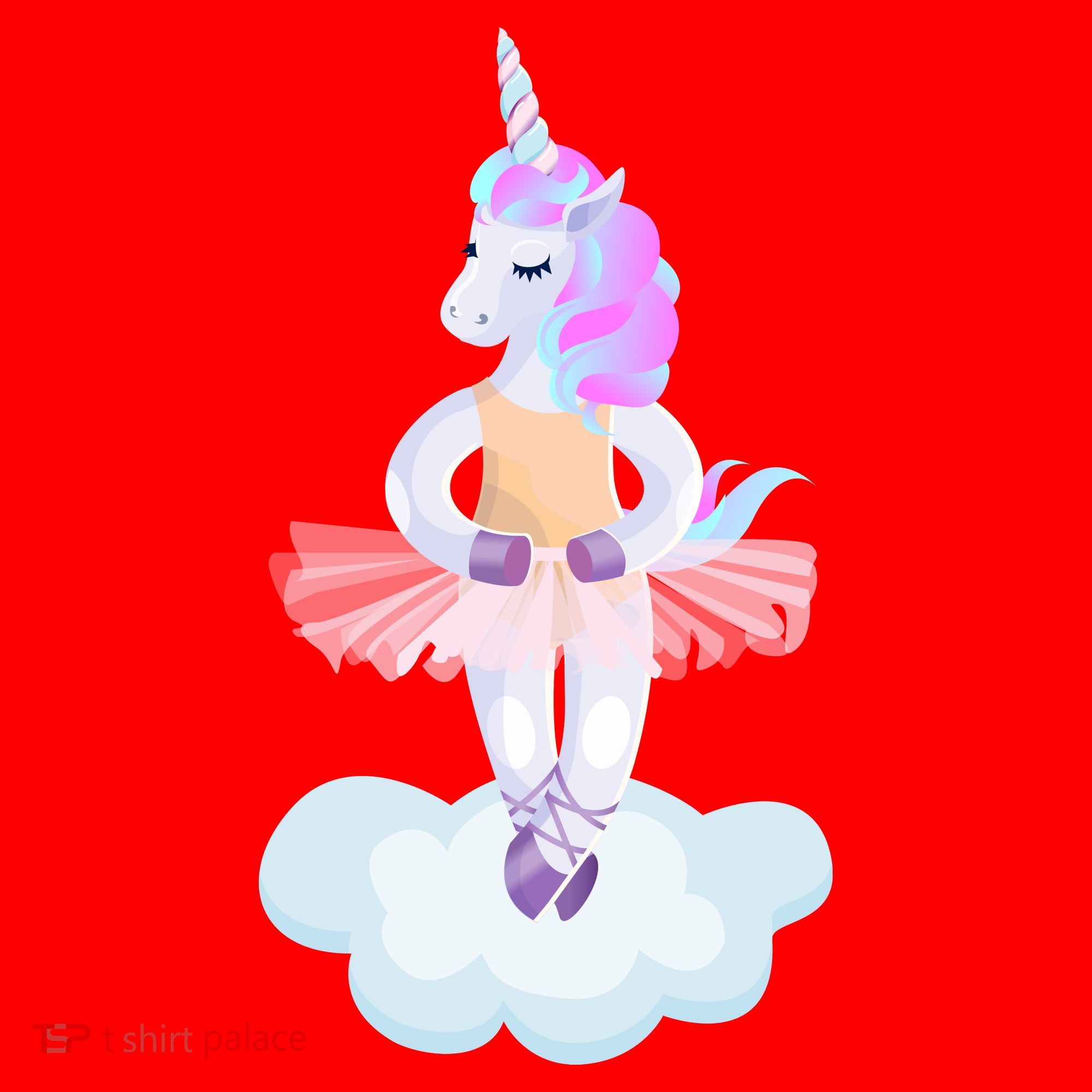 Ballet Dancer Unicorn Santa Hat