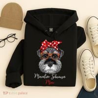 Birthday and Mother's day GiftMiniature Schnauzer Mom Hoodie thumb 4