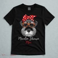 Birthday and Mother's day GiftMiniature Schnauzer Mom T-Shirt thumb 5