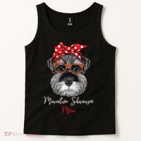 Birthday and Mother's day GiftMiniature Schnauzer Mom Tank Top thumb 2
