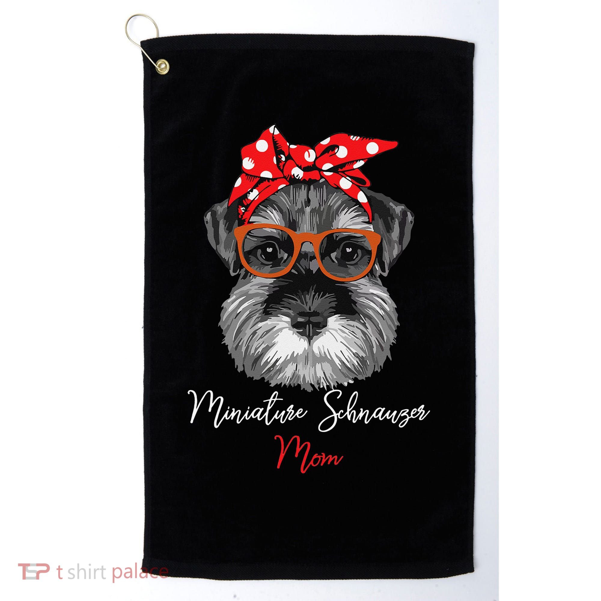 Birthday and Mother's day GiftMiniature Schnauzer Mom Golf Towel