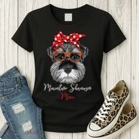 Birthday and Mother's day GiftMiniature Schnauzer Mom Women's T-Shirt thumb 3