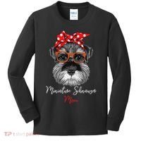 Birthday and Mother's day GiftMiniature Schnauzer Mom Kids Long Sleeve Shirt thumb 0