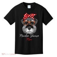 Birthday and Mother's day GiftMiniature Schnauzer Mom Kids T-Shirt thumb 0