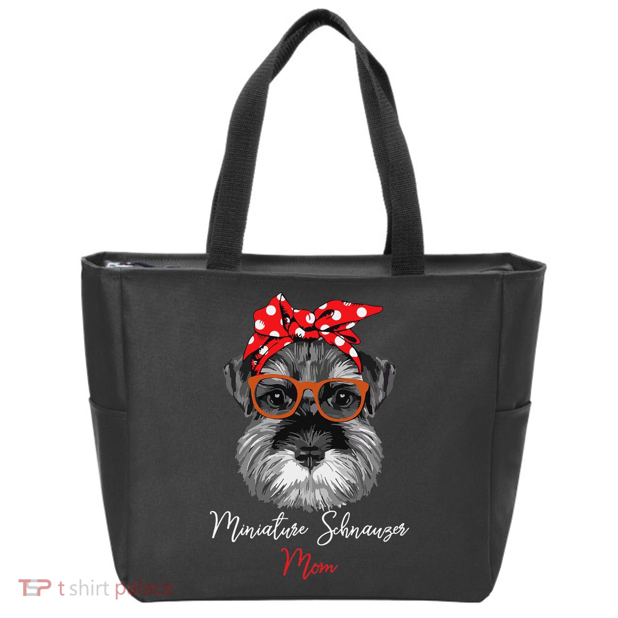 Birthday and Mother's day GiftMiniature Schnauzer Mom Tote Bag