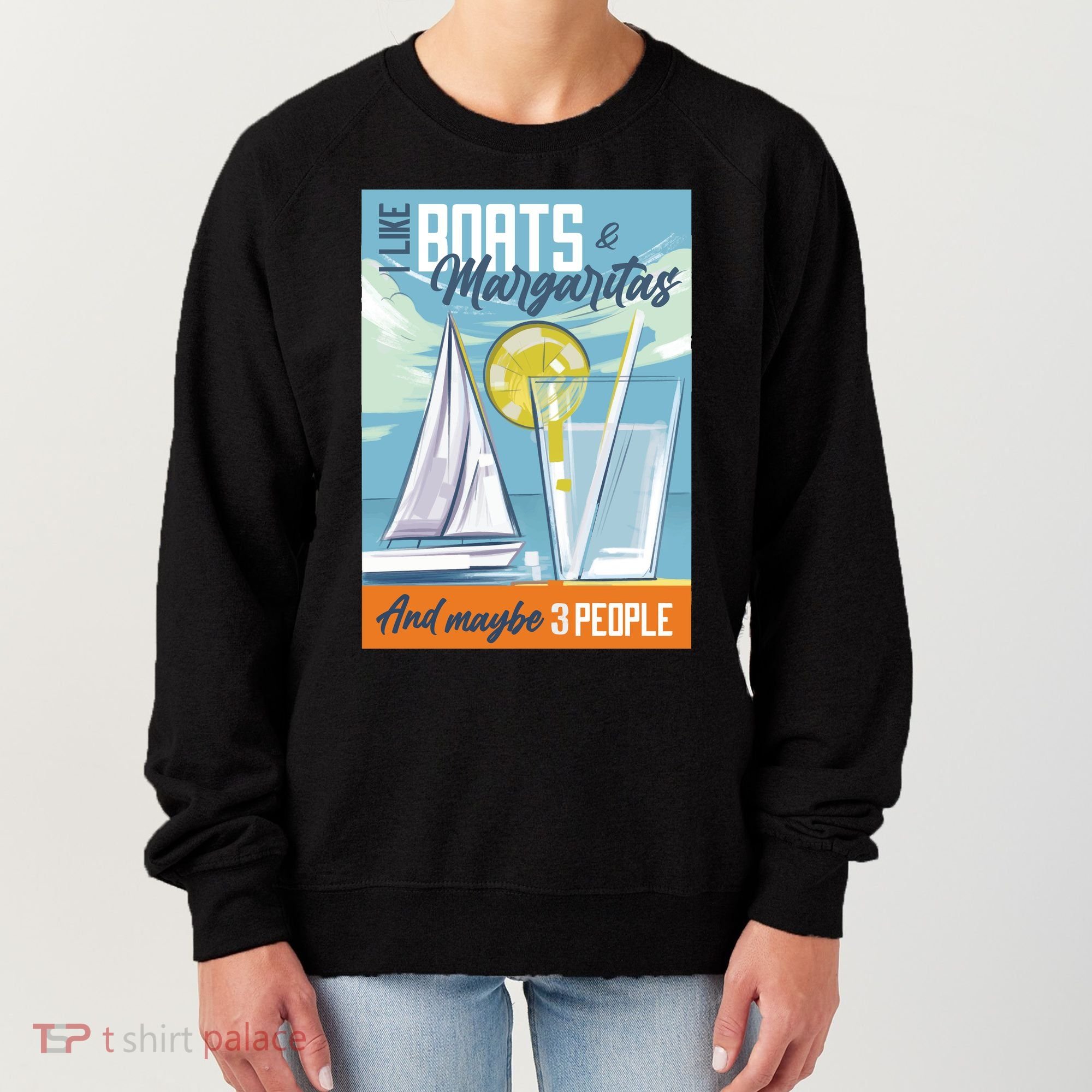 Boats And Margaritas Funny Women's Sweatshirt
