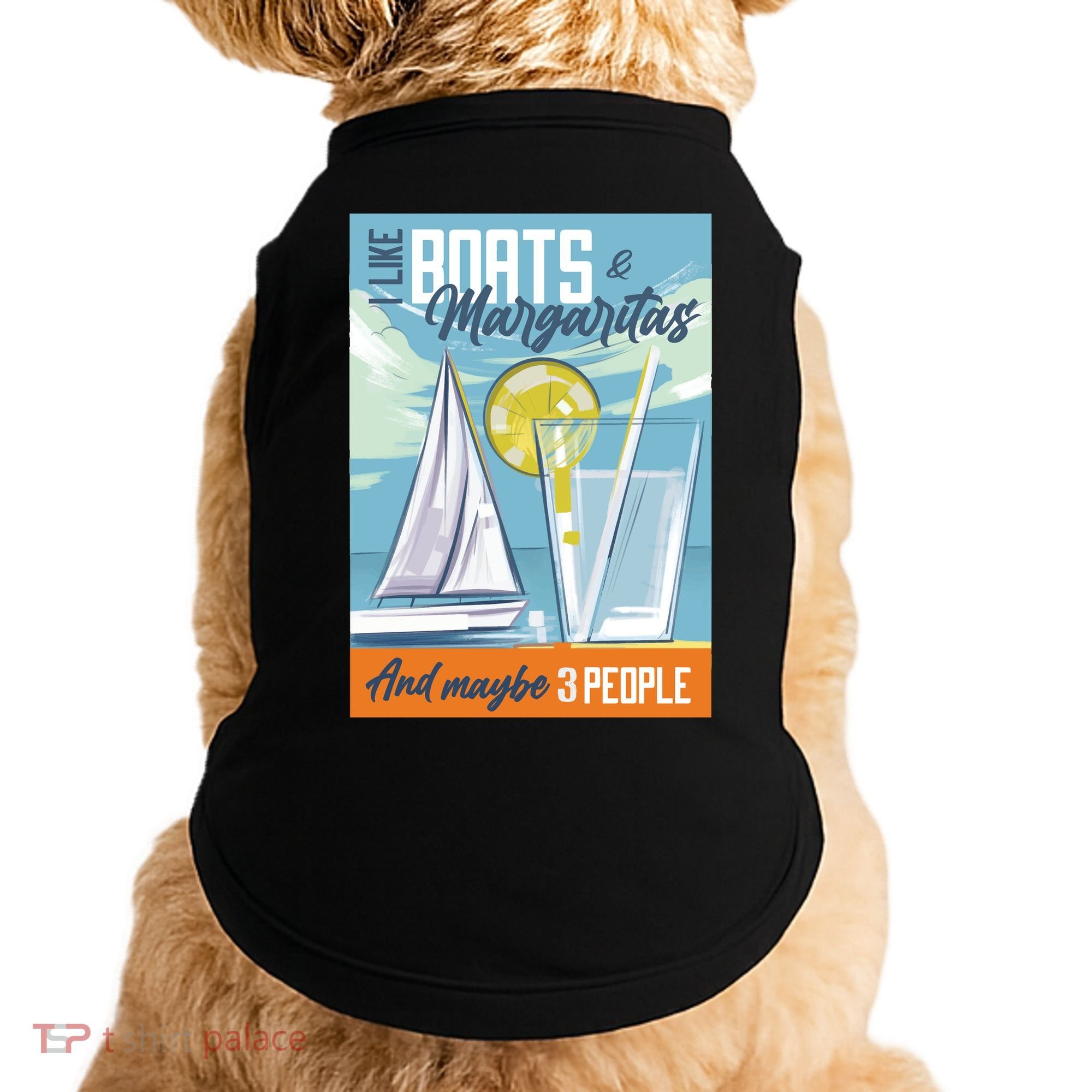 Boats And Margaritas Funny Doggie Tank
