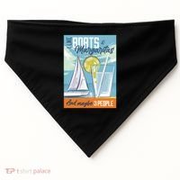 Boats And Margaritas Funny USA-Made Doggie Bandana thumb 0