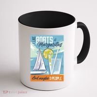 Boats And Margaritas Funny Coffee Mug thumb 1