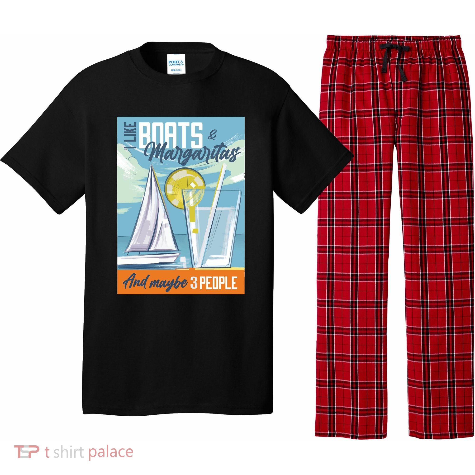 Boats And Margaritas Funny Pajama Set