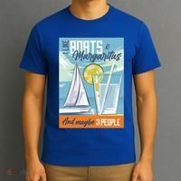 Boats And Margaritas Funny T-Shirt thumb 3
