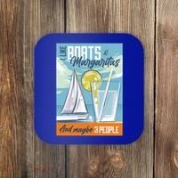 Boats And Margaritas Funny Coaster thumb 0