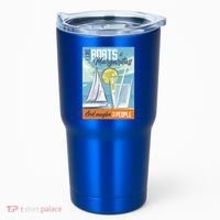 Boats And Margaritas Funny Tumbler thumb 0