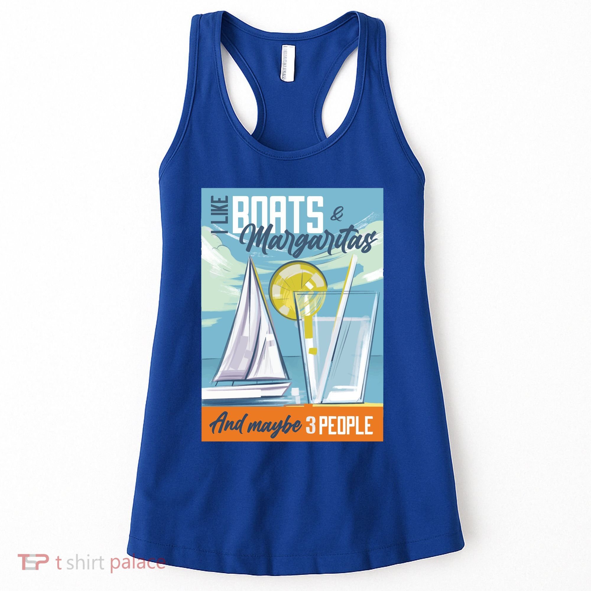 Boats And Margaritas Funny Women's Tank Top