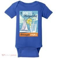 Boats And Margaritas Funny Baby Bodysuit thumb 0