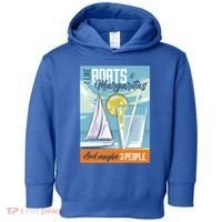 Boats And Margaritas Funny Toddler Hoodie thumb 0