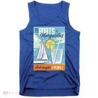 Boats And Margaritas Funny Tank Top thumb 0