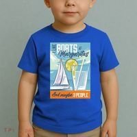 Boats And Margaritas Funny Toddler T-Shirt thumb 2