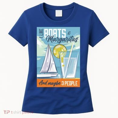 Boats And Margaritas Funny Women's T-Shirt