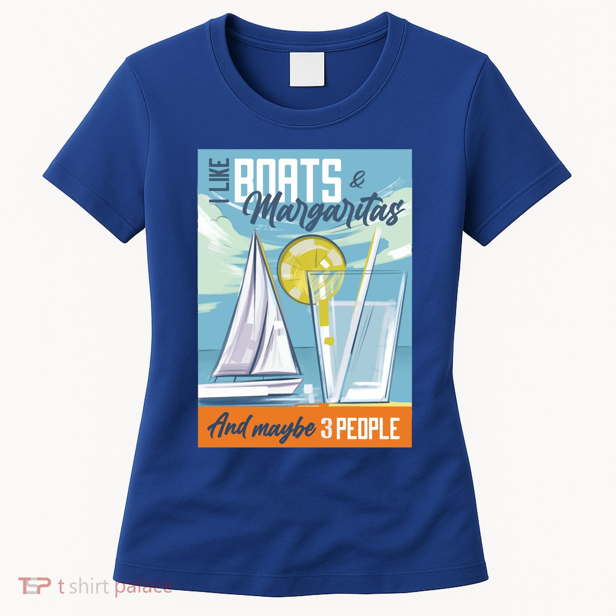 Boats And Margaritas Funny Women's T-Shirt