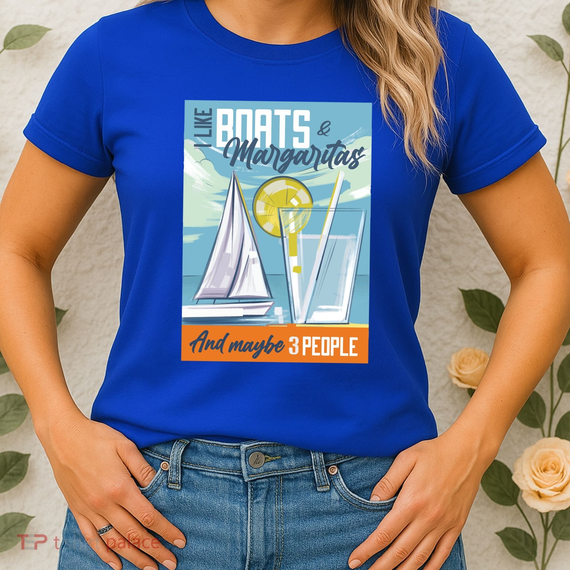 Boats And Margaritas Funny Women's T-Shirt