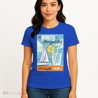 Boats And Margaritas Funny Women's T-Shirt thumb 4