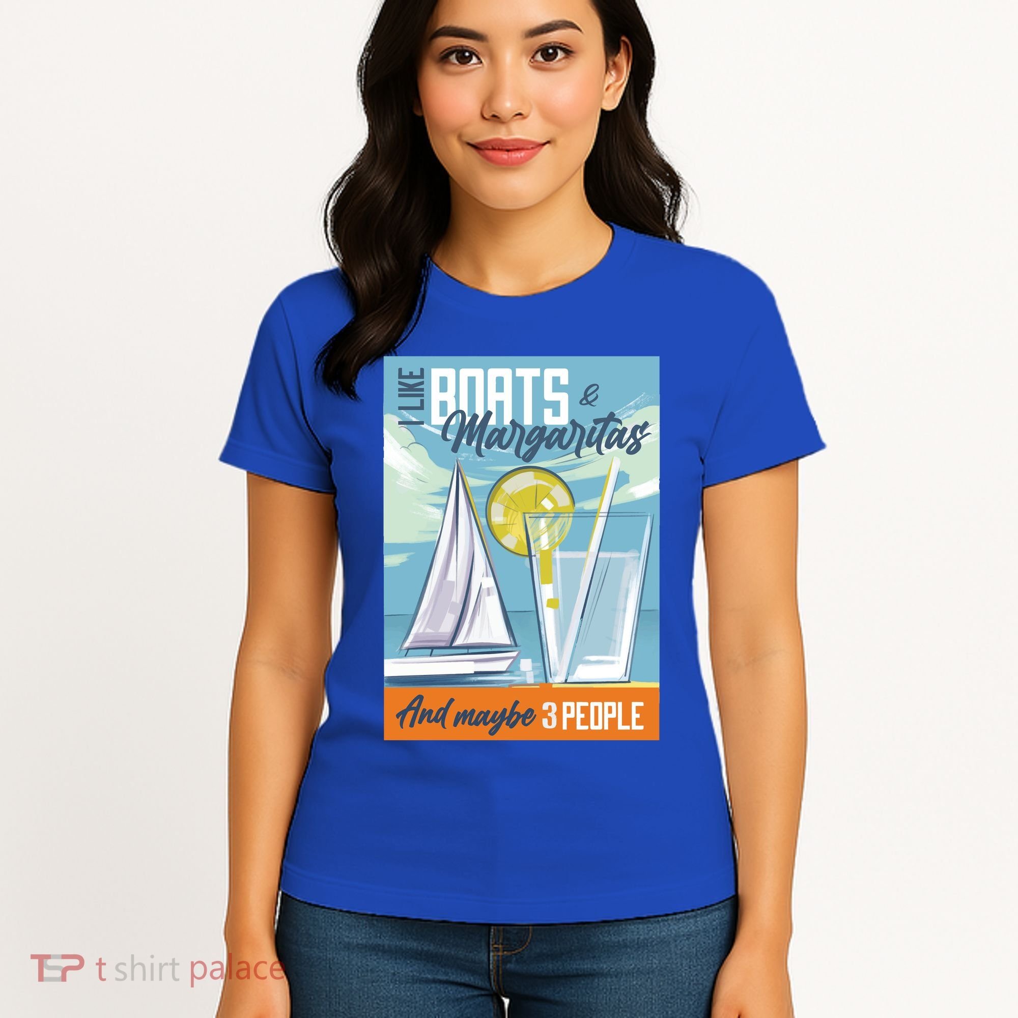 Boats And Margaritas Funny Women's T-Shirt