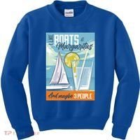 Boats And Margaritas Funny Kids Sweatshirt thumb 0