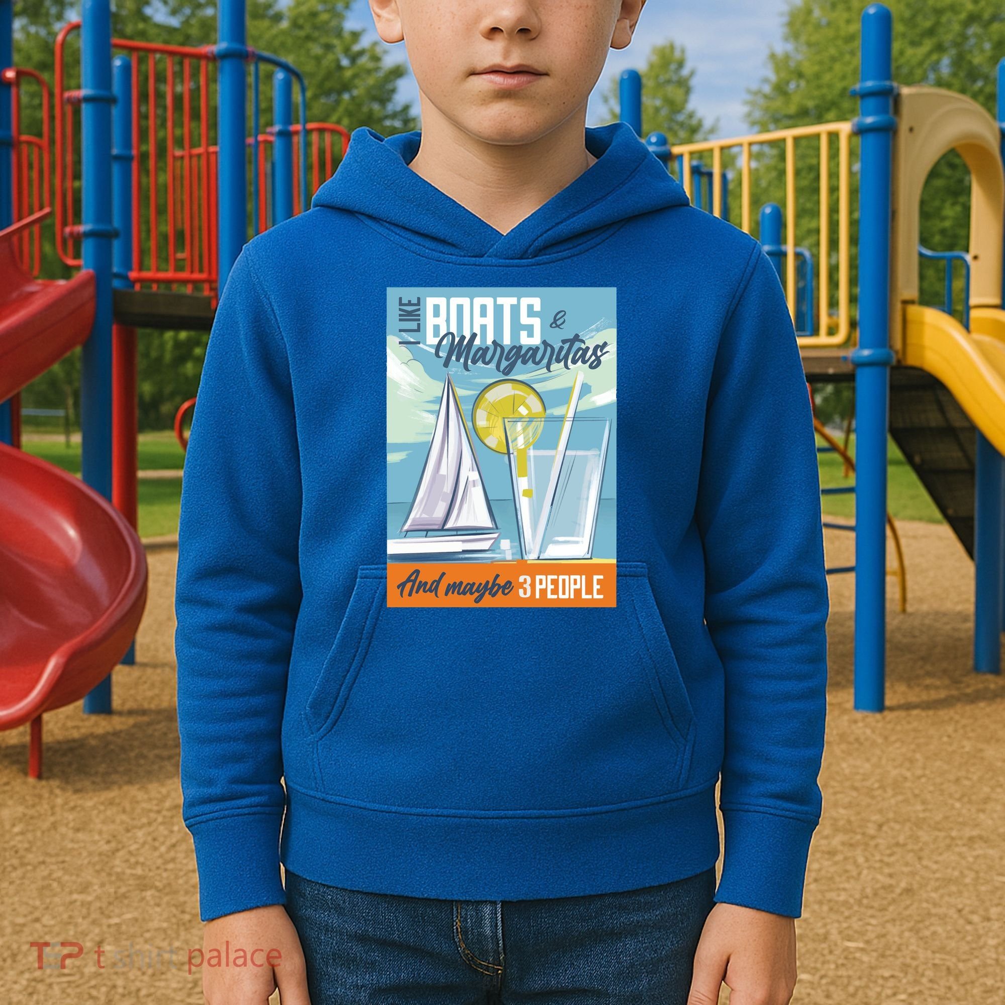Boats And Margaritas Funny Kids Hoodie