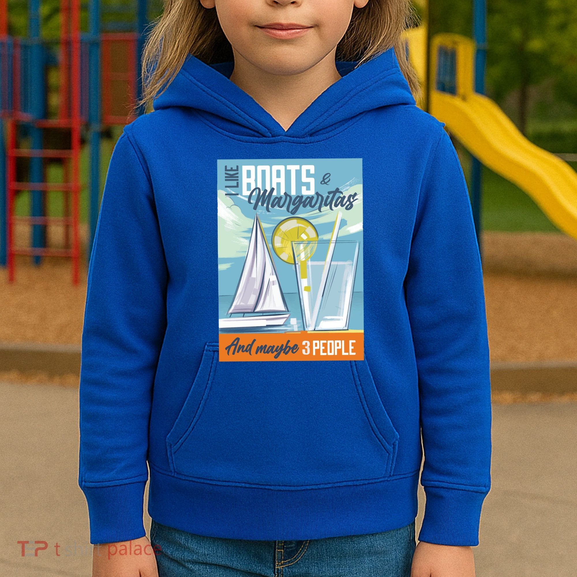 Boats And Margaritas Funny Kids Hoodie