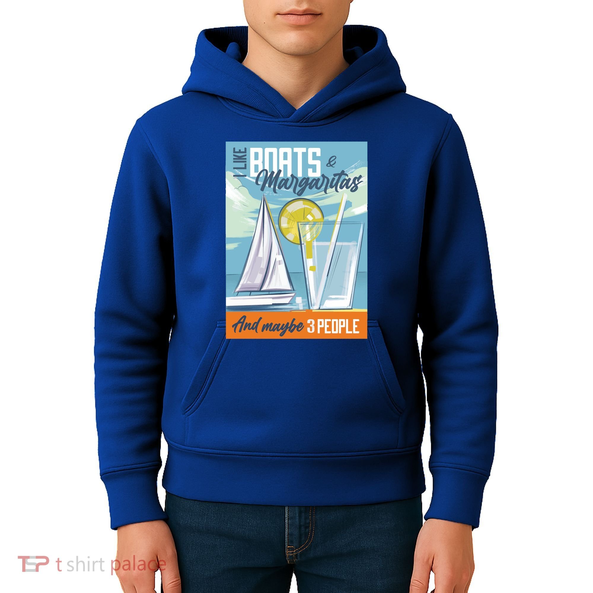 Boats And Margaritas Funny Kids Hoodie