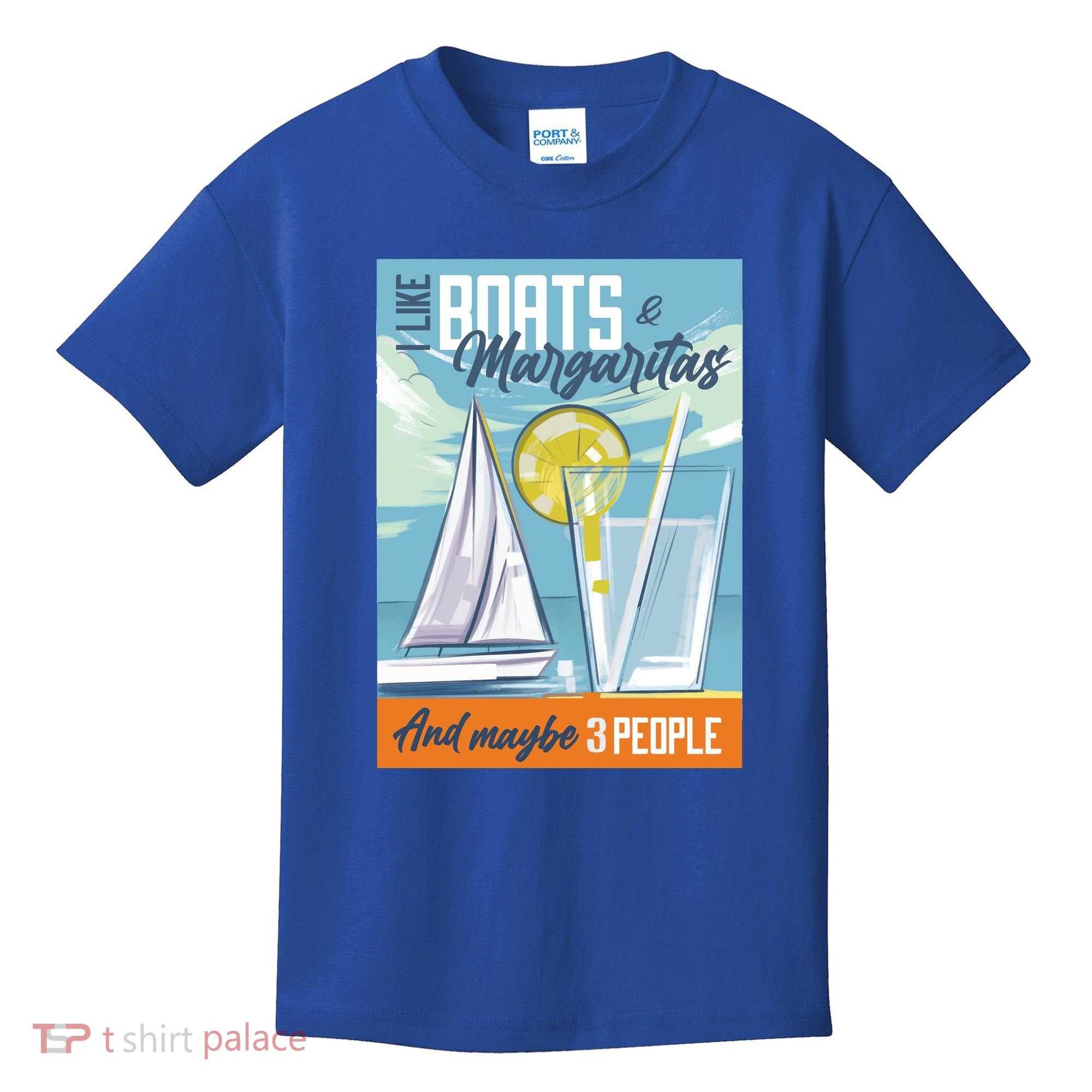Boats And Margaritas Funny Kids T-Shirt