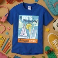 Boats And Margaritas Funny Kids T-Shirt thumb 3