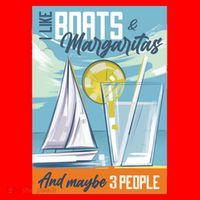 Boats And Margaritas Funny Santa Hat thumb 1