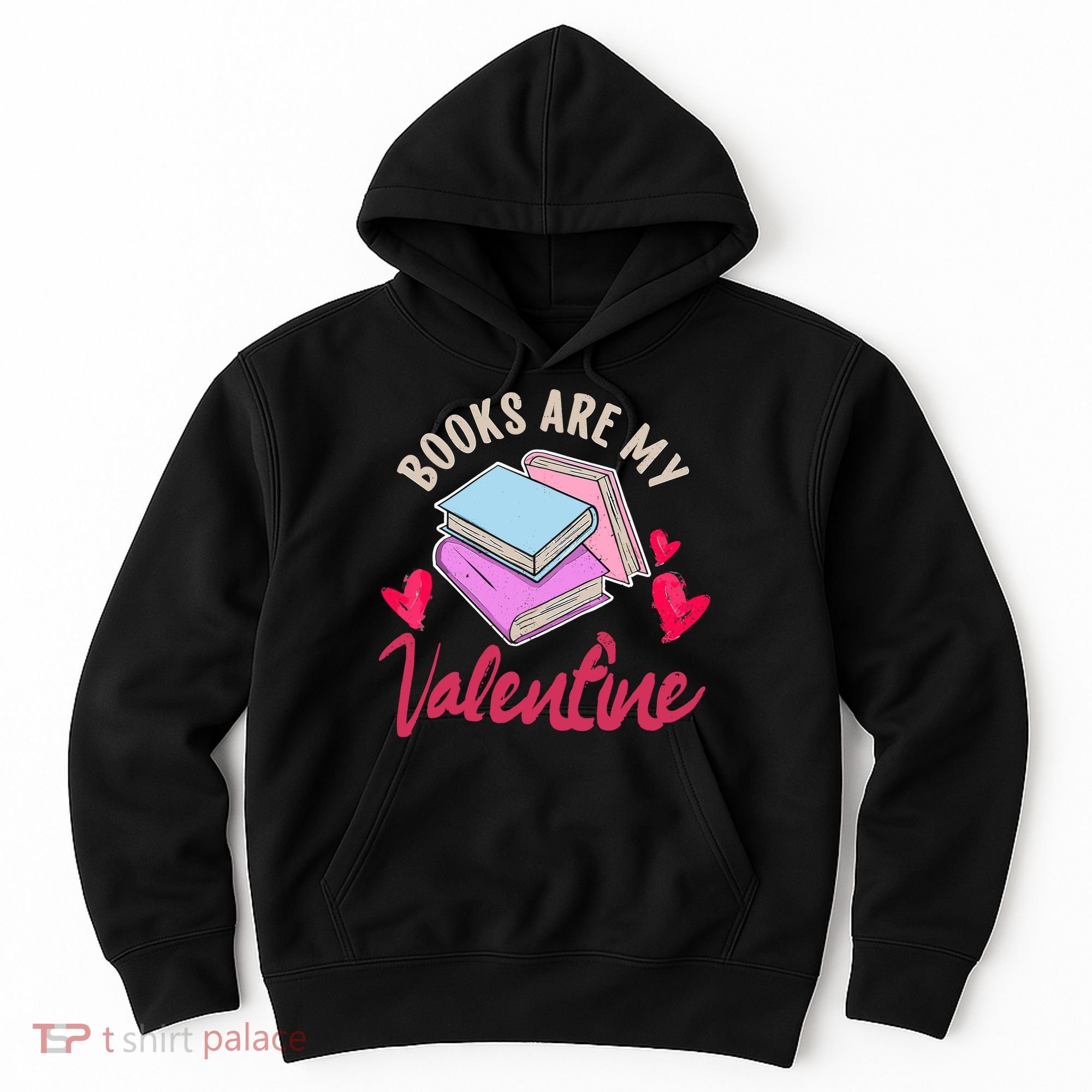 Books Are My Valentine Librarian Book Valentines Day Wo Hoodie