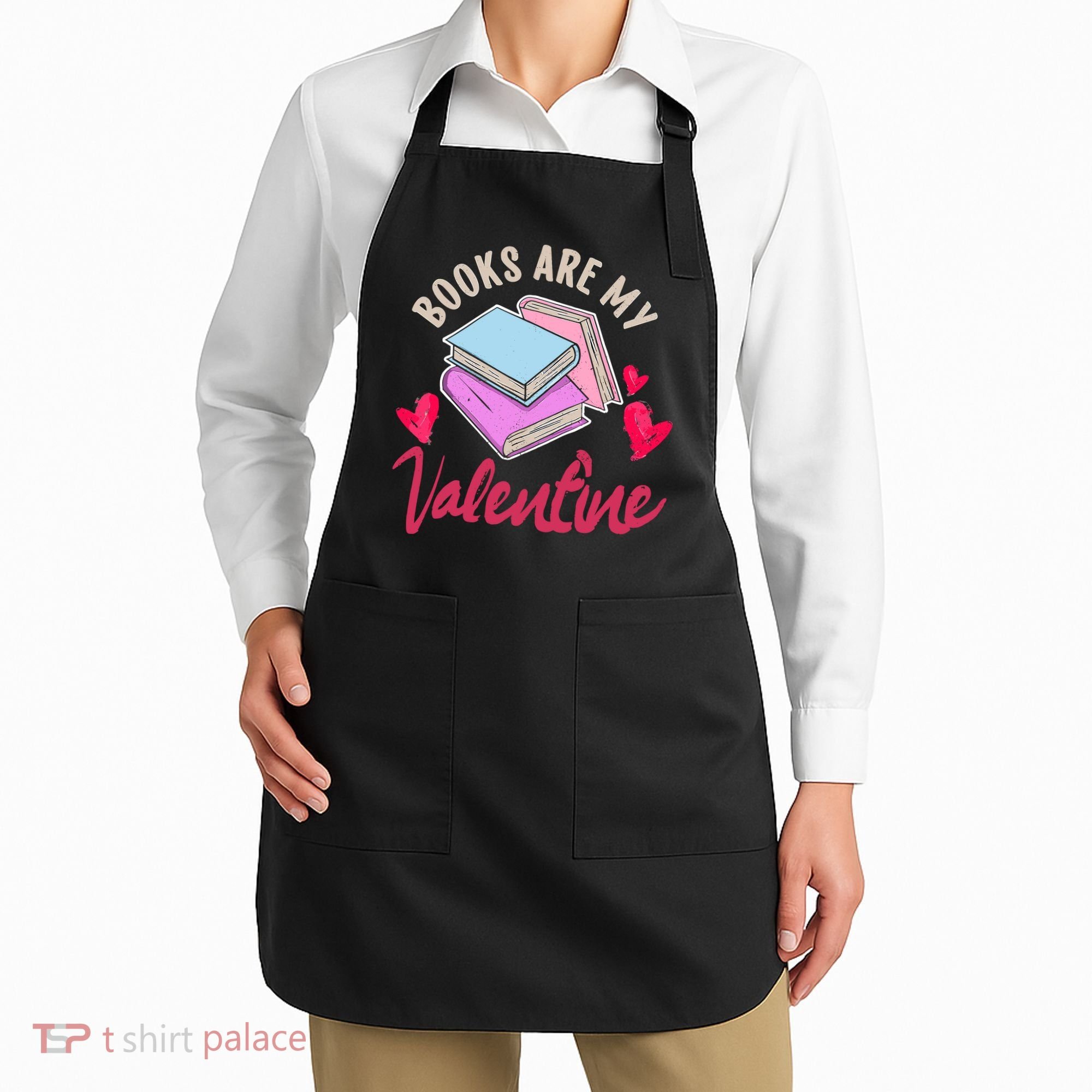 Books Are My Valentine Librarian Book Valentines Day Wo Apron