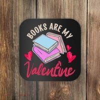 Books Are My Valentine Librarian Book Valentines Day Wo Coaster thumb 0