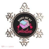 Books Are My Valentine Librarian Book Valentines Day Wo Ornament thumb 0