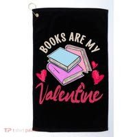 Books Are My Valentine Librarian Book Valentines Day Wo Golf Towel thumb 0