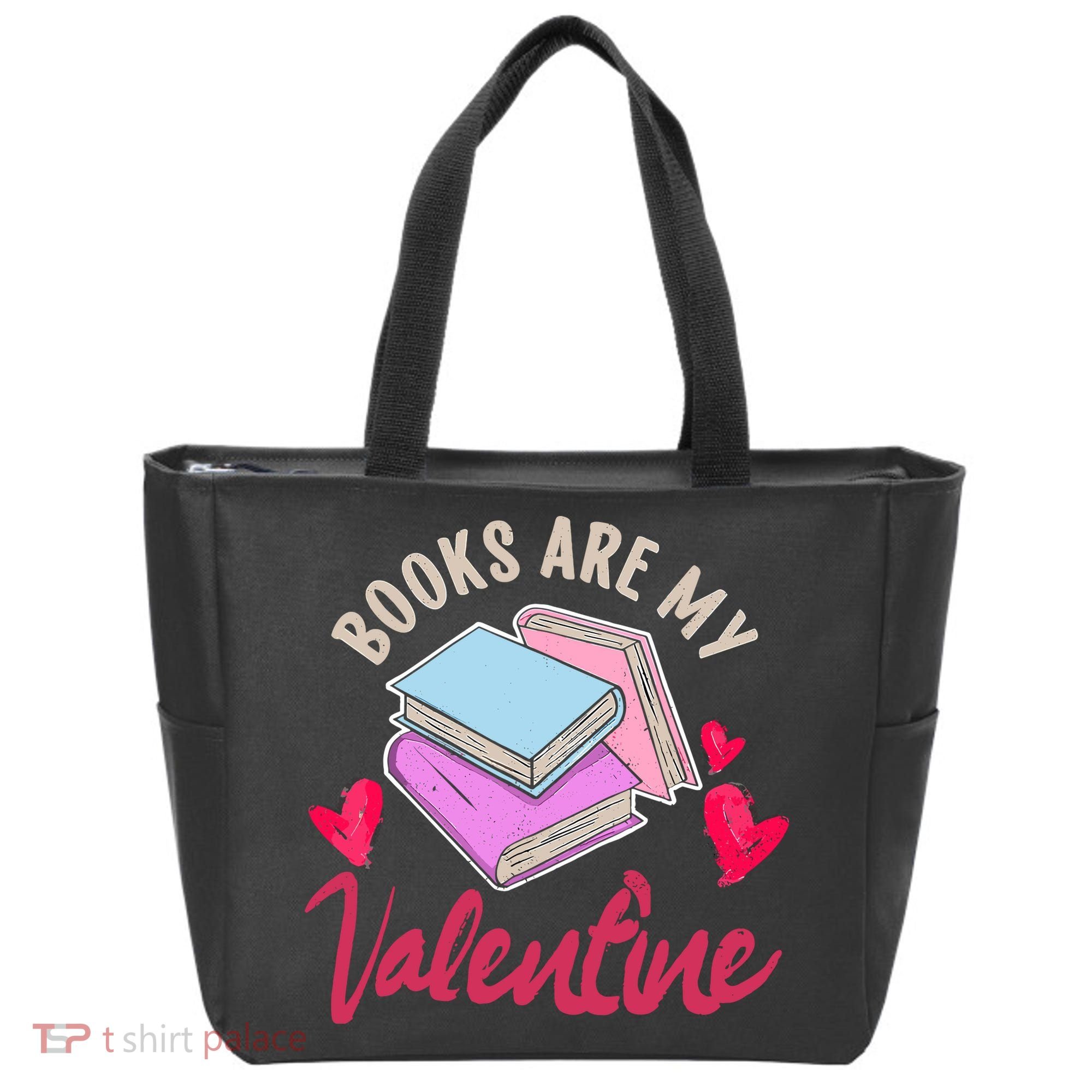 Books Are My Valentine Librarian Book Valentines Day Wo Tote Bag