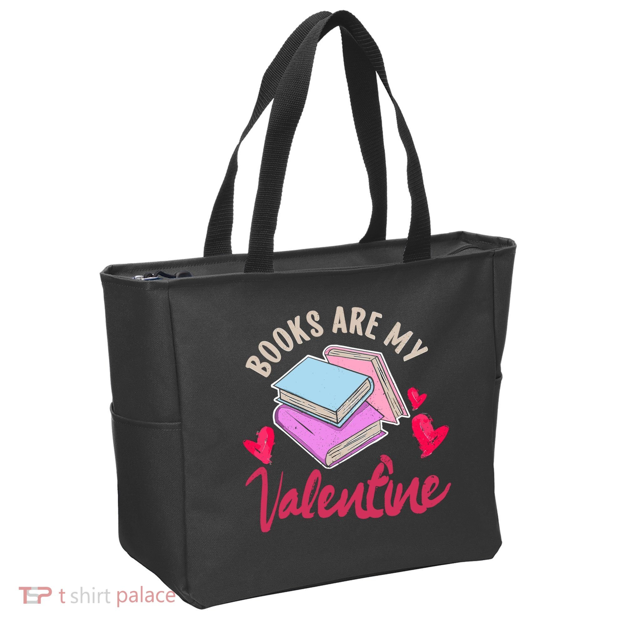 Books Are My Valentine Librarian Book Valentines Day Wo Tote Bag