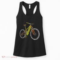 Bicycle Anatomy Mountain Bike Mtb Parts Funny Biker Rider Women's Tank Top thumb 0