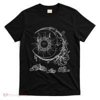Bohemian Aesthetic Moon Sun Astrology Science Astronomy T-Shirt thumb 0