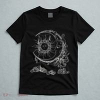 Bohemian Aesthetic Moon Sun Astrology Science Astronomy T-Shirt thumb 5