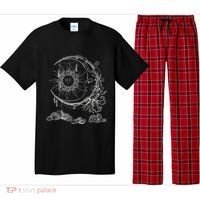 Bohemian Aesthetic Moon Sun Astrology Science Astronomy Pajama Set thumb 0