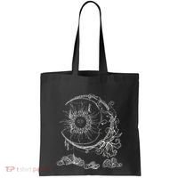 Bohemian Aesthetic Moon Sun Astrology Science Astronomy Tote Bag thumb 0