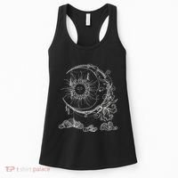 Bohemian Aesthetic Moon Sun Astrology Science Astronomy Women's Tank Top thumb 0