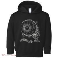 Bohemian Aesthetic Moon Sun Astrology Science Astronomy Toddler Hoodie thumb 0